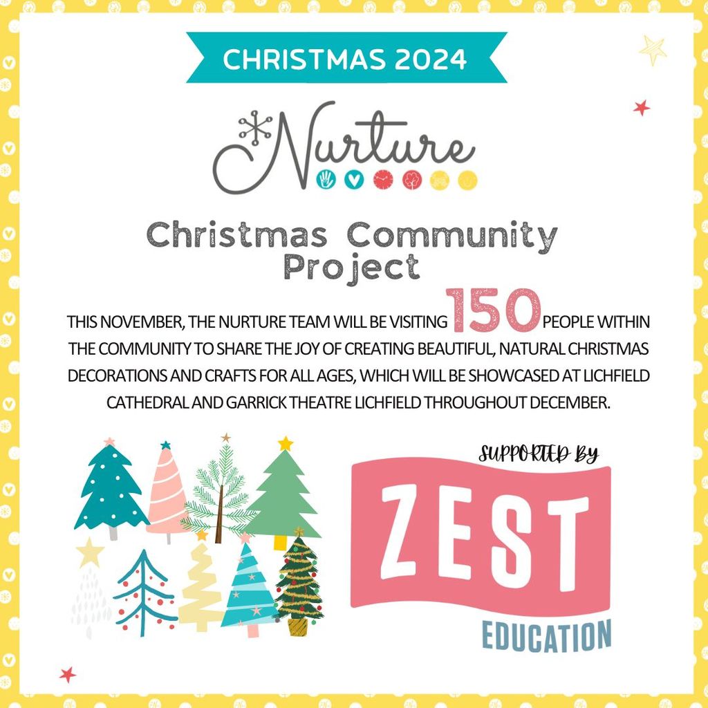 Nurture Christmas Community Project 2024 sponsored by Zest Education